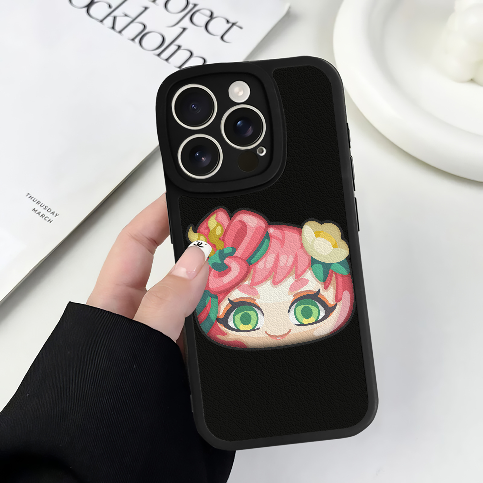 （画像用） 妖怪ウォッチ Yo-kai Watch 【iPhone 16シリーズ対応】シリコンスマホケース（レザー調） 材質：シリコン